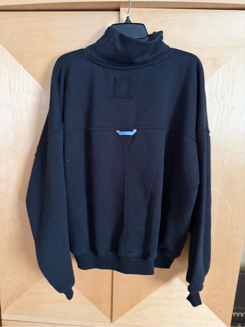 FP Movement by Free People Black Sweatshirt with Blue Embroidered Graphic - Picture 3 of 4